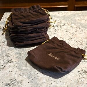 NWOT Blanton's Bourbon 750mL bottle bags. Lot of 12 bags brown embroidered